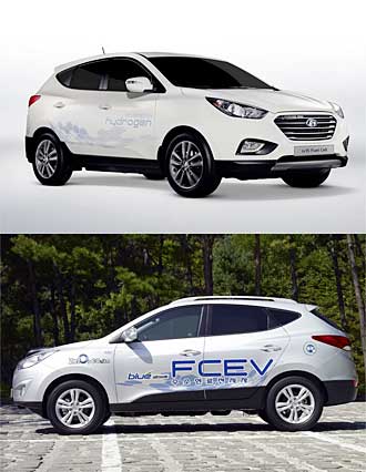 Hyundai Tuscon Hydrogen Vehicle